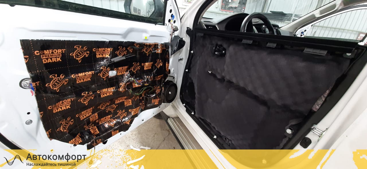 Шумоизоляция дверей Mitsubishi Pajero Sport 3