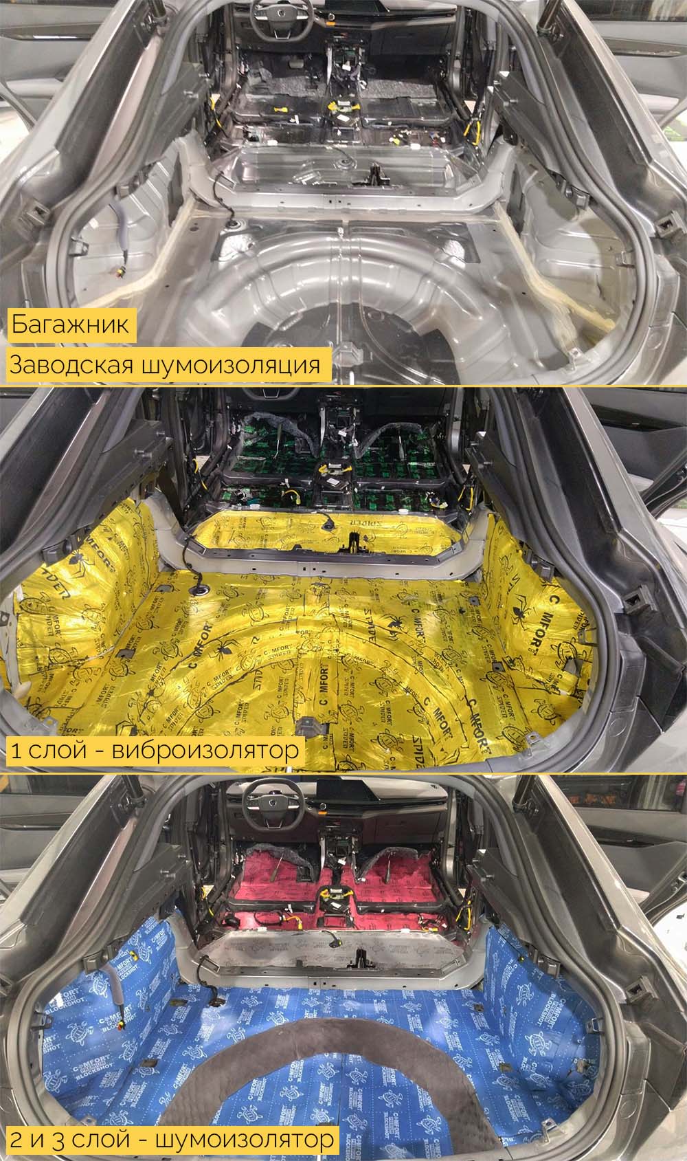 Шумоизоляция Чанган Юни В (Changan UNI-V) в Москве - цена от 56000 рублей